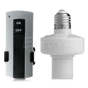 

YAM E27 Screw Wireless Remote Control Light Lamp Bulb Holder Cap Socket Switch Remote Control Lighting System