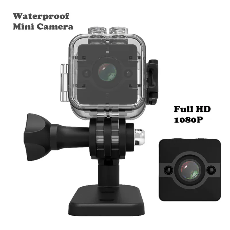 Sansnail SQ12 Водонепроницаемая мини камера HD 1080P DVR объектив спортивная видеокамера s