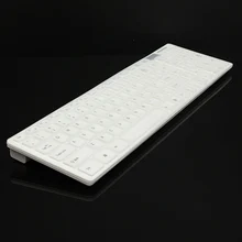 2,4G Беспроводная оптическая клавиатура+ мышь USB приемник комплект с крышкой клавиатуры для ПК белый