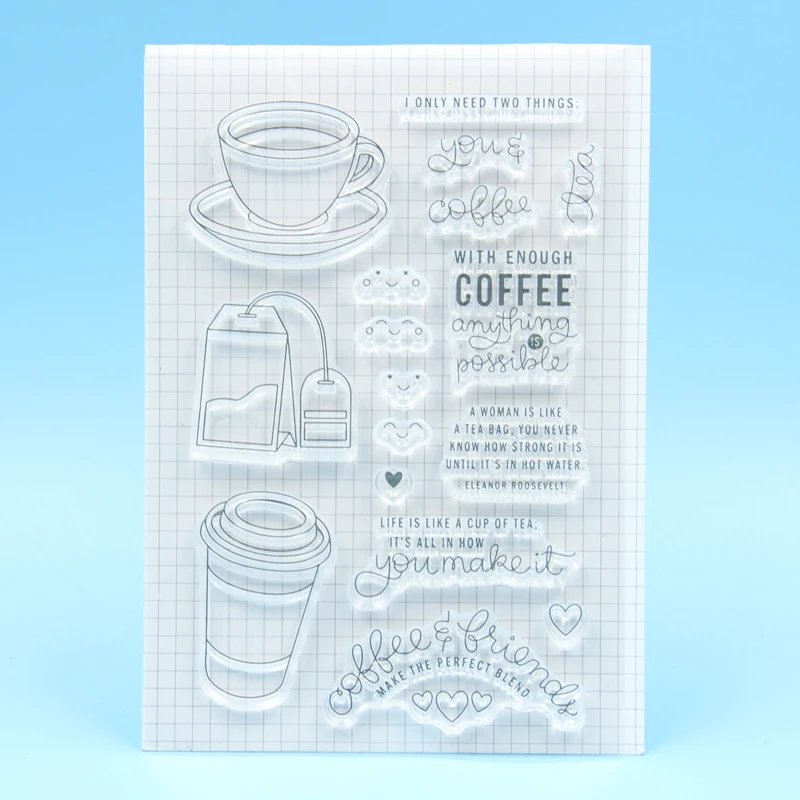 

Tea Time Transparent Clear Stamp for DIY scrapbooking/Card Making M11