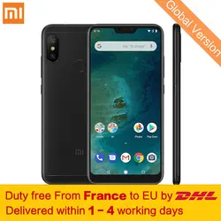 Tax Free! Глобальная версия Xiaomi Mi A2 Lite 4 GB 64 GB мобильный телефон 5,84 "полный Экран Snapdragon 625 Octa Core 12MP + 5MP двойной Камера