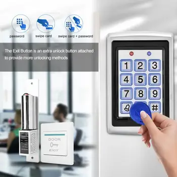 

065 Rectangle Door Access Control System Kit With Magnetic Lock ID Card Reader Remote Controls