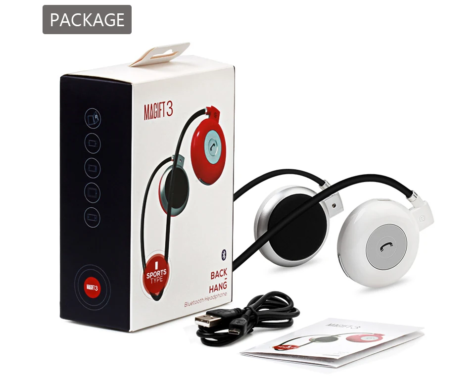 Magift3 Fashion Sports Running Bluetooth Stereo Headphone Neckband Wireless Headset with MIC For iPhone LG Android Samsung (12)