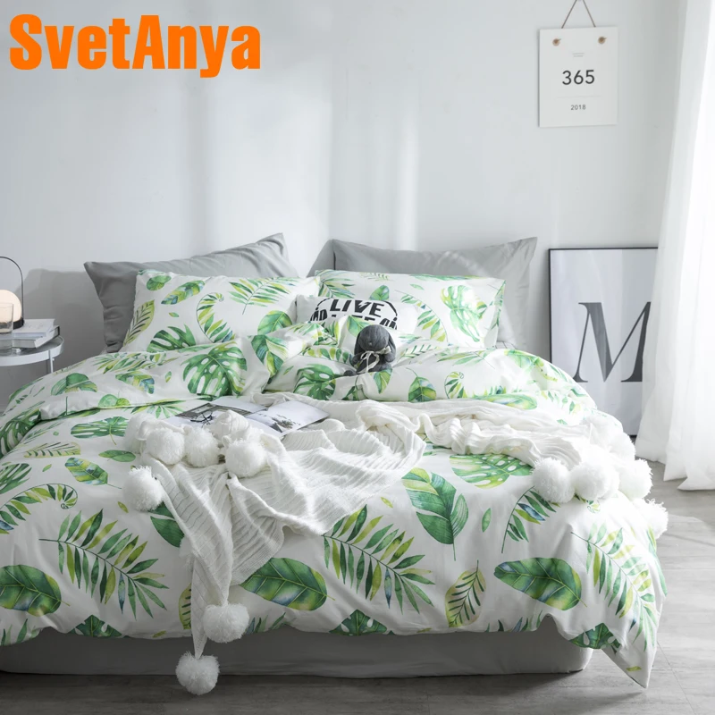 

Svetanya nodic Cotton Bedding Set Flat or Fitted Sheet Bedlinen Single Double Queen King size