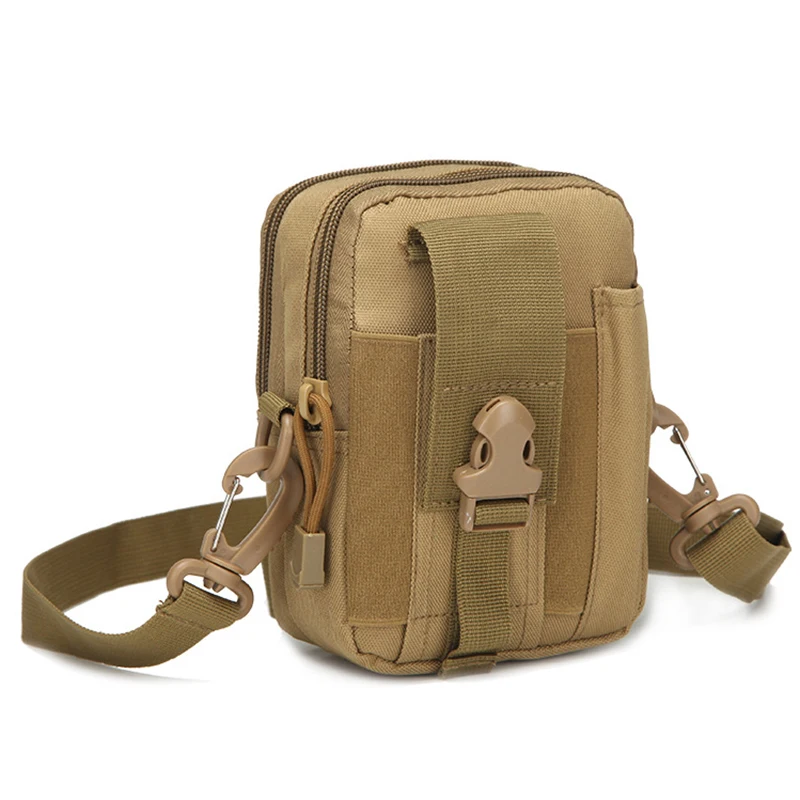 جديد الرجال الاعتداء CrossBody حقائب كتف فاني الخصر حزمة بوم حزام من النيلون حالة العسكرية الورك صغيرة الخليوي/المحمول الهاتف حقيبة ساعي