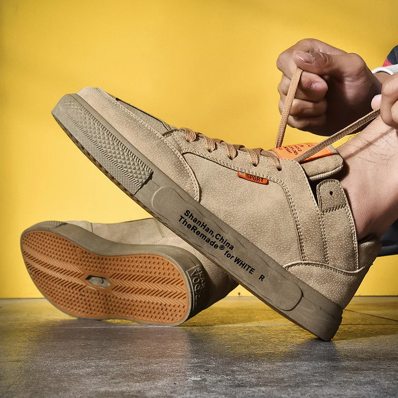 

2019 Spring and Autumn new fashion men's casual daily shoes lightweight wear shoes youth trend Comfortable low help men's shoes
