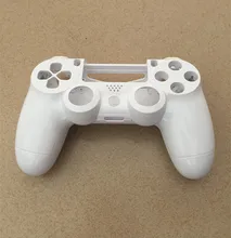 Handle Pure White Front+Back Shell Protective Case Cover Repair For Playstation Dualshock 4 PS4 Controller Gamepad