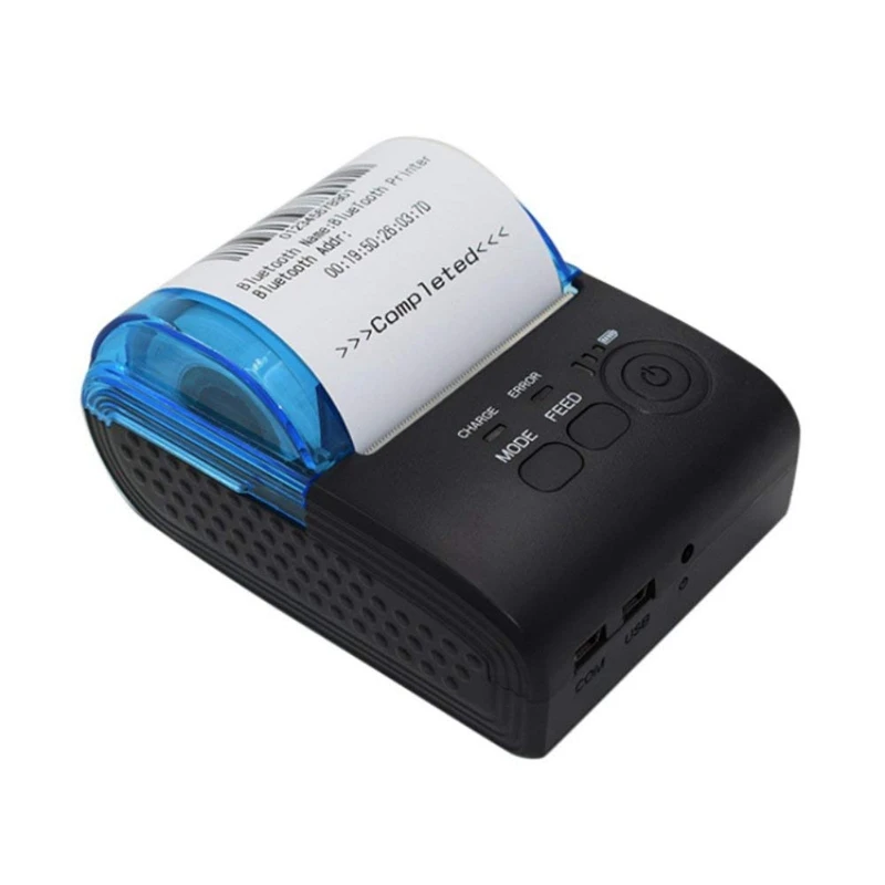 

Thermal Printer,58MM Bluetooth Thermal Receipt Printers Mini Wireless Portable Personal Printer Compatible with iOS and Androi