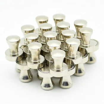 

Strong Magnetic Pushpins Silver Metal Fridge Magnets Thumbtack NdFeB Map Push Pin Door Organiser Keys Coat Hanger Kitchen Use
