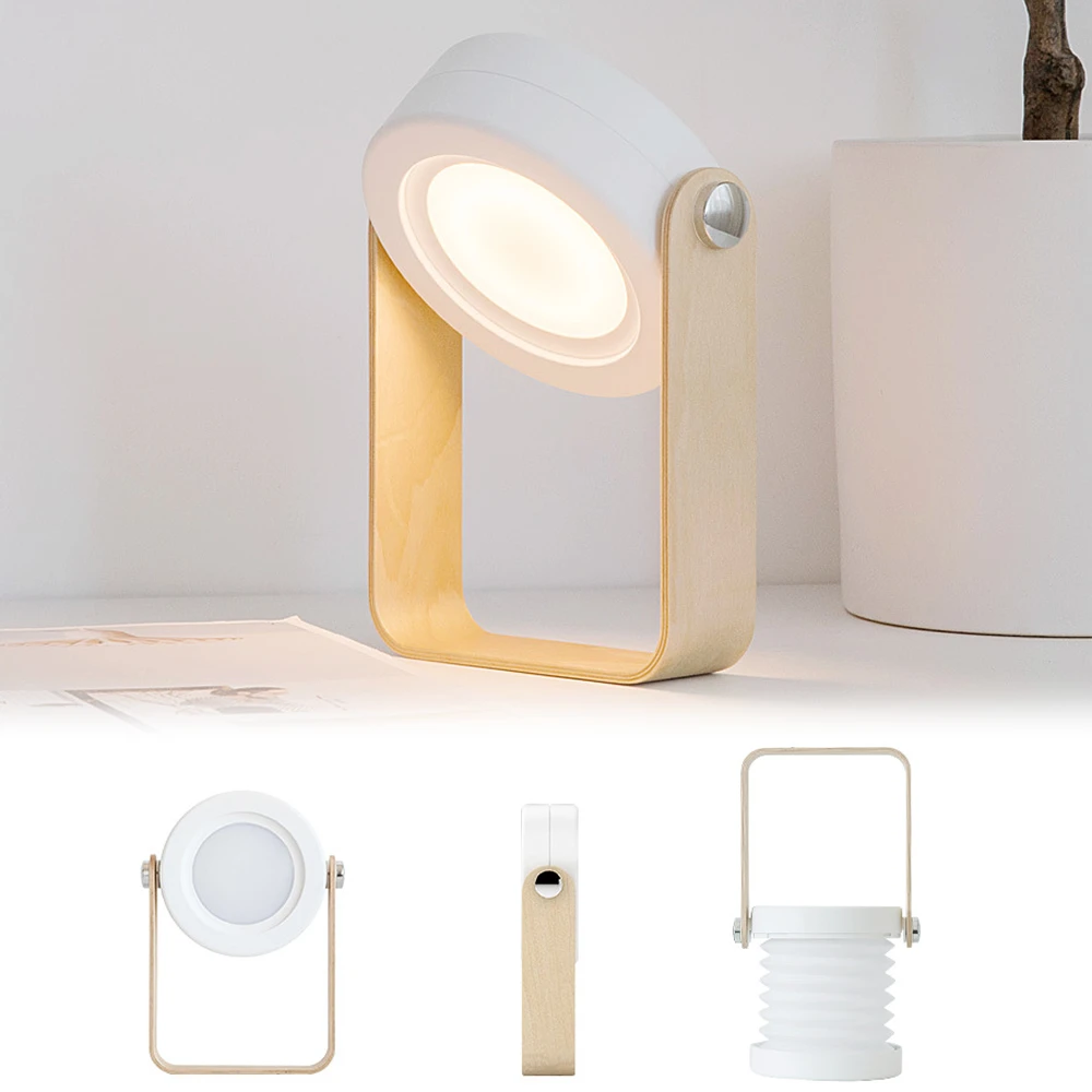 

Apextech Multi-Purpose LED Night Light Rechargeable Bedside Desk Reading Light Portable Outdoor Camping LED Lantern Light