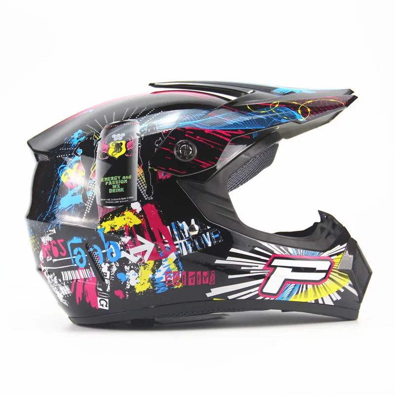 ABS rмотоциклетный внедорожный шлем классический велосипедный MTB DH гоночный шлем ATV шлем для мотокросса и горного велосипеда шлем capacete DOT - Цвет: Bright Black 6