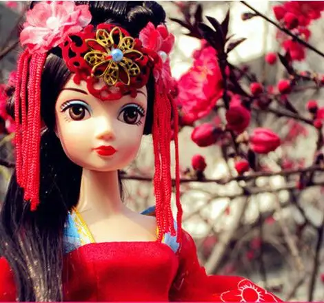 

Kurhn Doll For Girls Toys Chinese Ancient Bride Dolls Tang Dynasty Bride Toys For Girl Gift Kids Children Birthday Gift