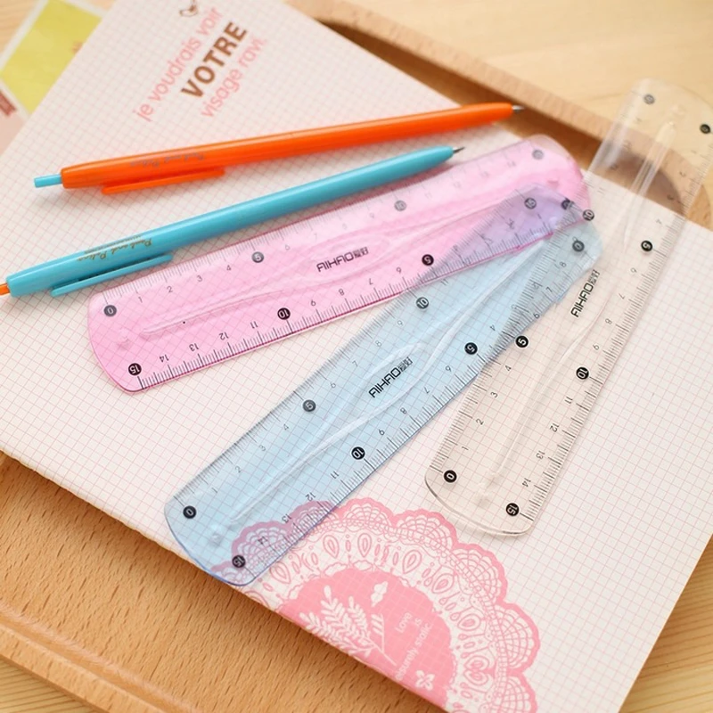 New Brand Double Scale Infinite Bending Rulers Soft 15cm Ruler for
