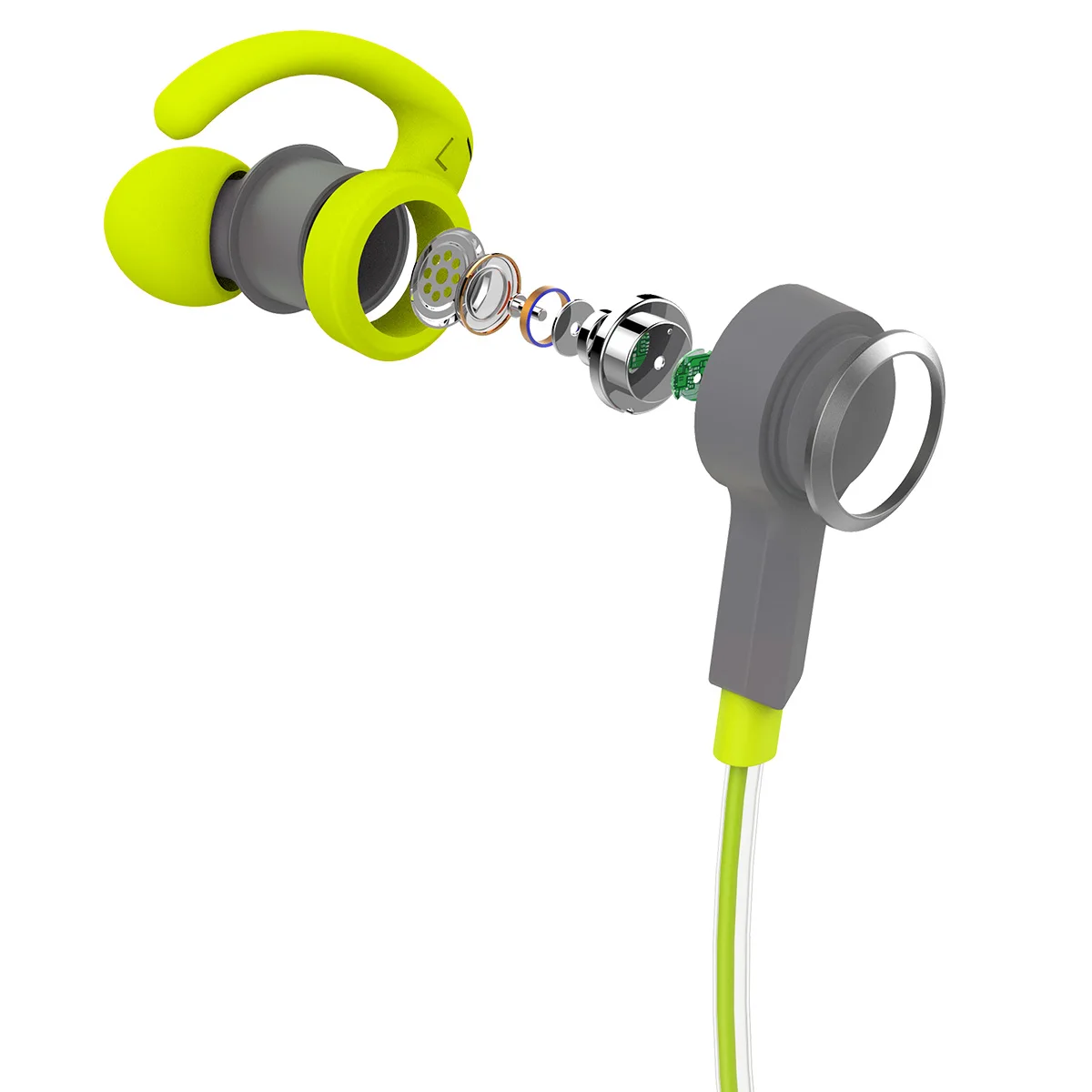ROCK Mulu светодиодный Bluetooth наушники 3 5 мм спортивные MP3 плеер в ухо Спортивные 4 0