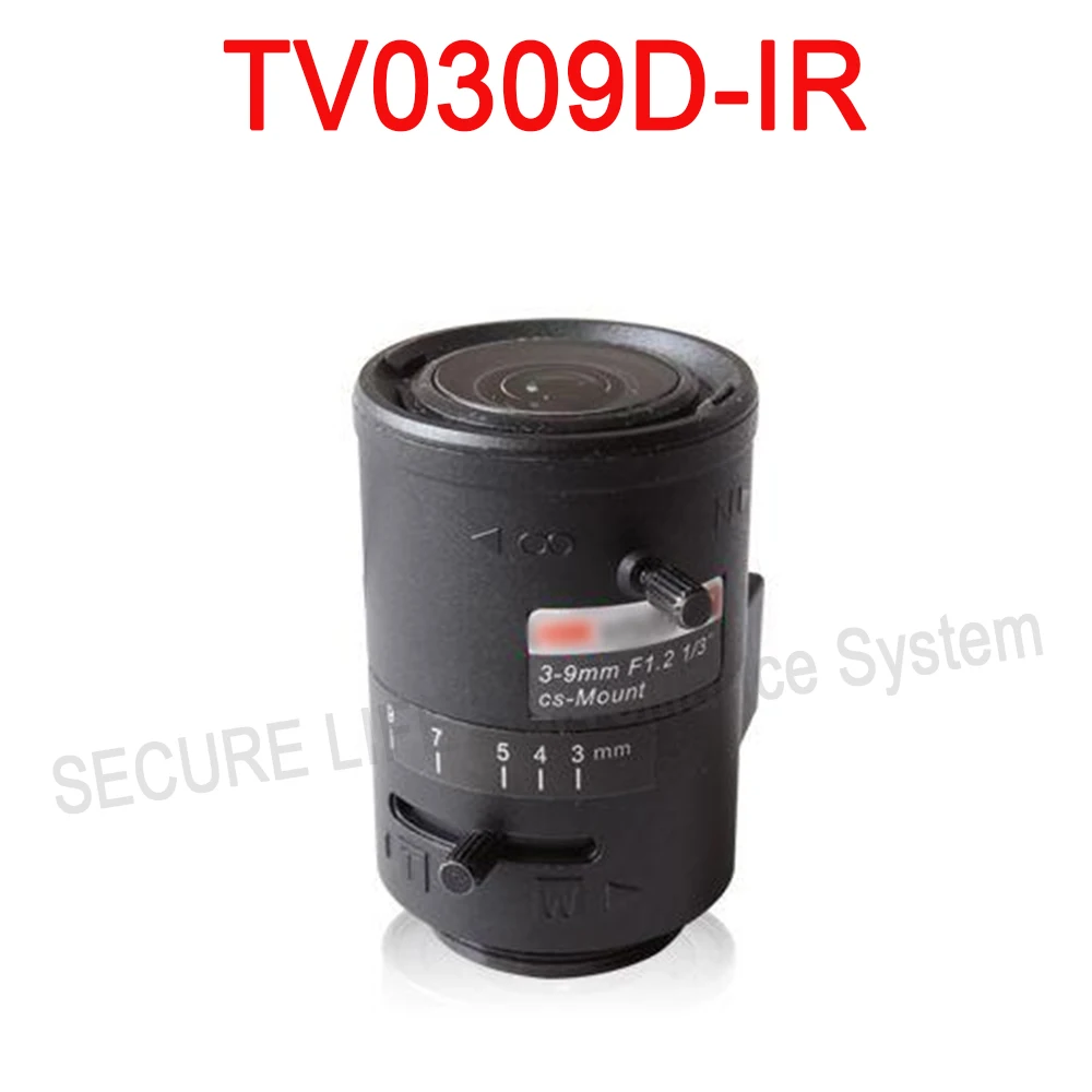 

Hik cctv camera lens TV0309D-IR Vari-focal DC Auto Iris IR Asperical Lens 3-9mm