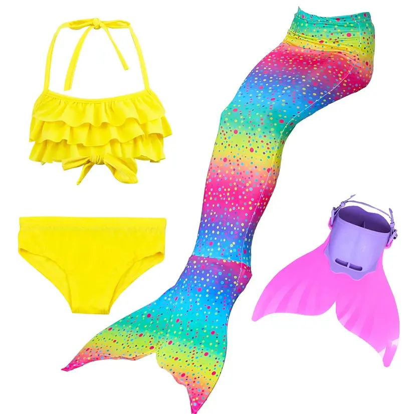 2018-Kids-Mermaid-Tail-with-monofin-Swimmable-Filpper-Costume-for-Girls-Children-Cosplay-Costumes-Swimming-Swimwear(25)