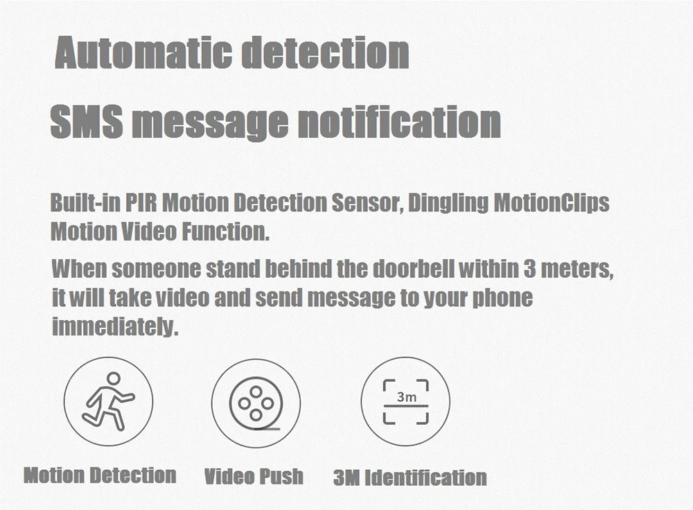 Xiaomi беспроводной умный видео дверной звонок Zero AI идентификация лица 720P ИК ночного видения набор обнаружения движения индукционный дверной Звонок