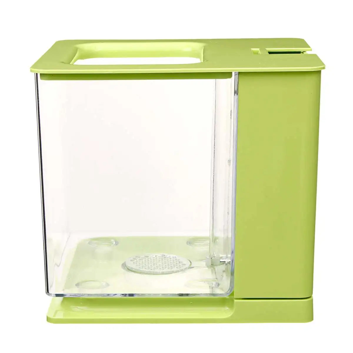 4 цвета аквариум для рыб маленькая акриловая прозрачная коробка для разведения мини настольный домашний офис украшение аквариума самоочищающийся аквариум