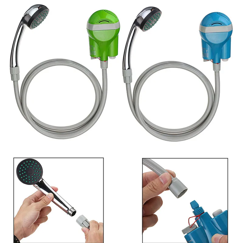 المحمولة دش استحمام خارجي USB دش التخييم مضخة مياه للسيارة قابلة للشحن التخييم دش المشي التخييم طقم معدات التخييم