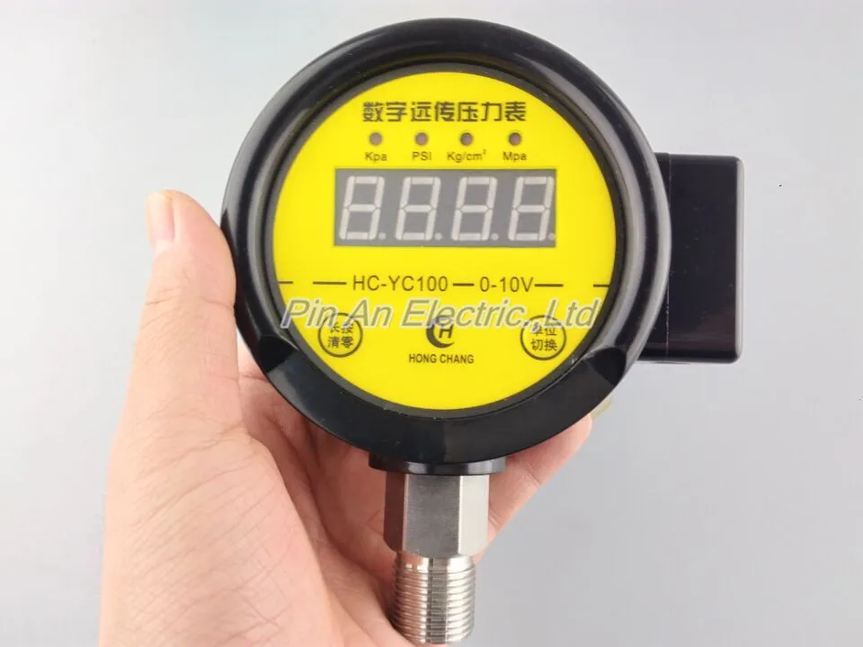 DC12V 24v 0 40MPA Digital remote pressure gauge constant pressure water supply Digital remote