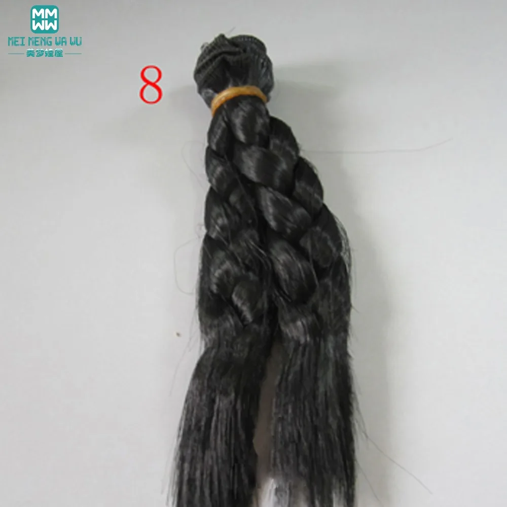 1 шт. 15 см и 25 см* 100 см куклы парики волосы для куклы BJD/SD светильник золотой \ коричневый и другие цвета