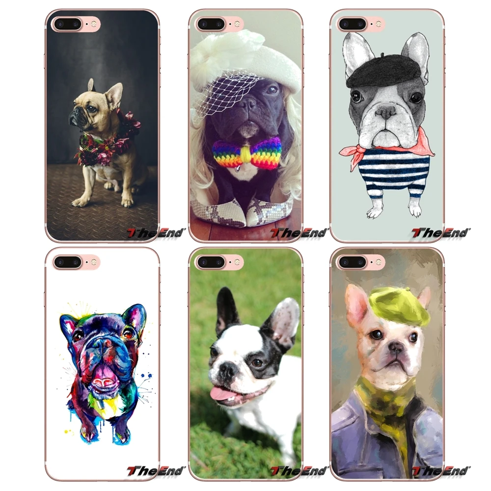 For Xiaomi Redmi 4A 4X 3S Note 3 4 5 Pro 5A Mi3 Mi4 Mi5 Mi6 Mi A1 Max 5X 6X Transparent Soft Shell Case french bulldog art Funny | Мобильные