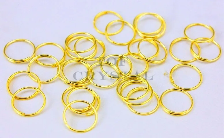 

10000Pcs 12mm Gold/Silver/Chrome Stainless Steel Rings For crystal Octagon Beads Connectors