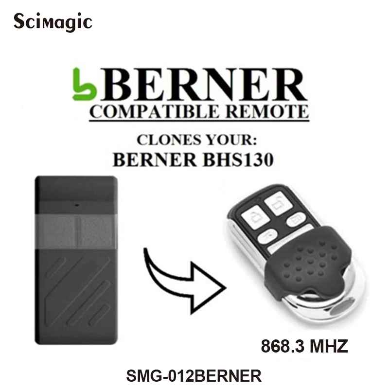 Best sale! FOR BERNER BHS121 transmitter replacement remote control 868.3MHZ free shipping Best sale! FOR BERNER BHS121 transmitter replacement remote control 868.3MHZ free shipping