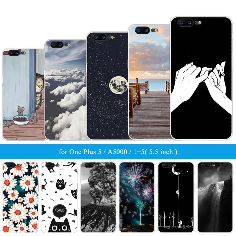 Для Oneplus 5 Fundas Coque &quotдля oneplus чехол для телефона Мягкие силиконовые сумки из ТПУ
