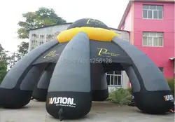 Бесплатный воздуходувка! Большой серый надувная палатка с логотипом