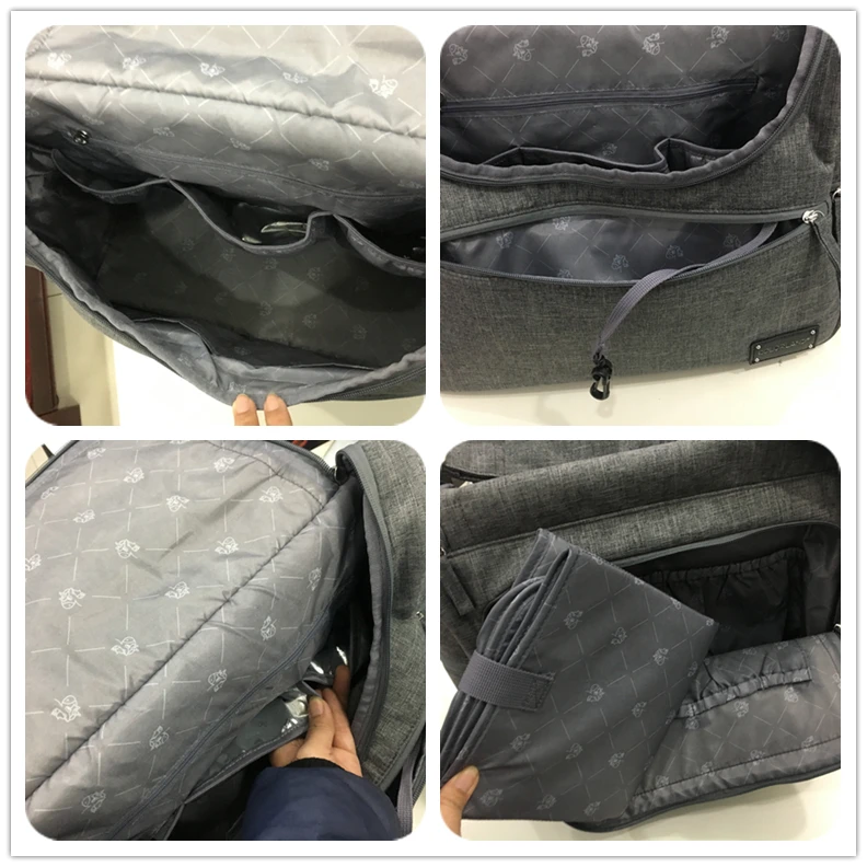 Многофункциональная водонепроницаемая сумка-мессенджер для подгузников COLORLAND+ пеленка+ ремень для коляски