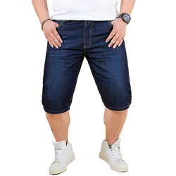 Мужская одежда 2019 сплошной цвет новые летние джинсовые хлопковые шорты стрейч повседневные джинсы мужская одежда мужские короткие
