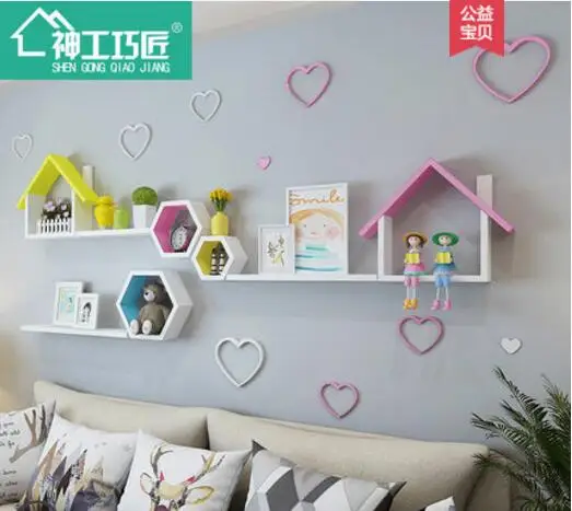 

On the wall buy content wearing the setting wall of TV wall of the sitting room that need not punch is decorated