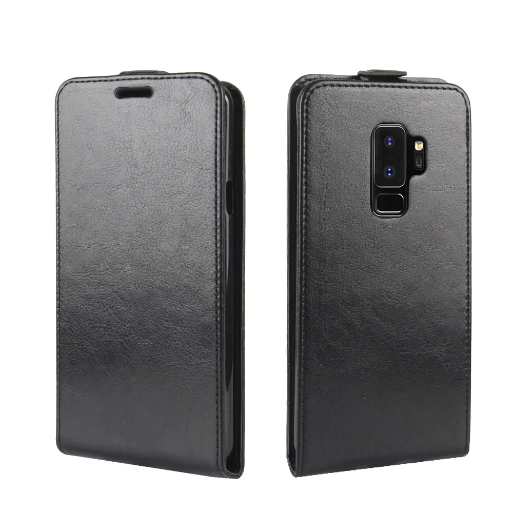Кожаный чехол-кошелек для samsung Galaxy S9 S8 Note 9 8 A6 A8 Plus A9 A7 C10 C7 Xcover 4 флип-чехол для телефона вертикальный