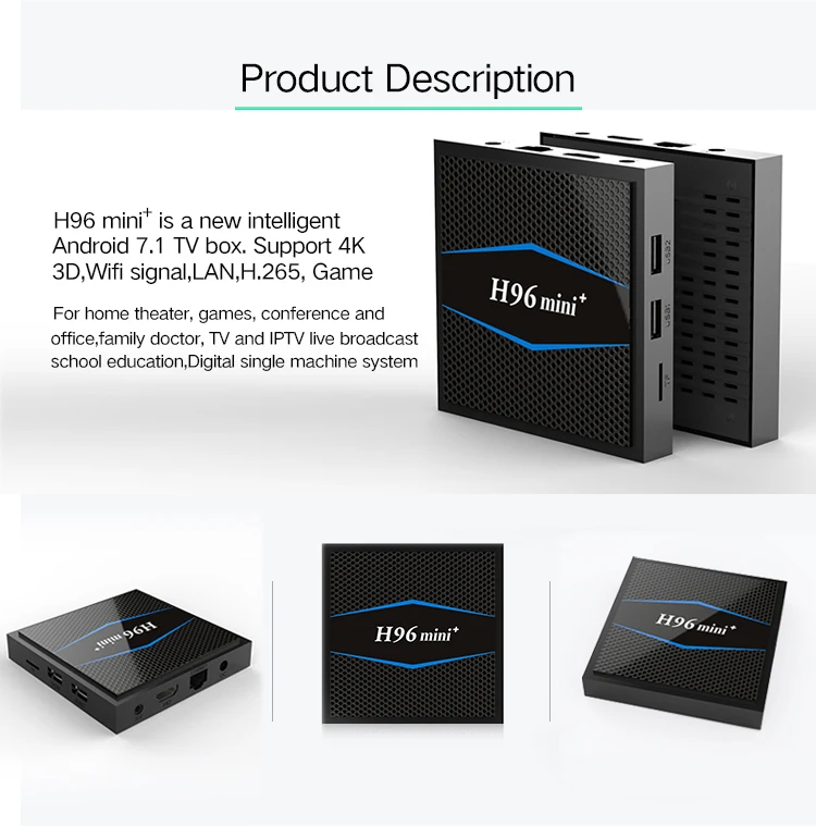 

H96 mini plus Android 7.1 Amlogic S905W 2GB/16GB tv box 2.4G