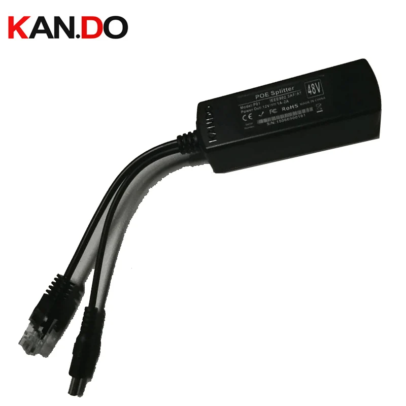 48v 12v poe 15 5 W кабель адаптер POE разделитель Питание модуль 12 v сепаратор комбайнер