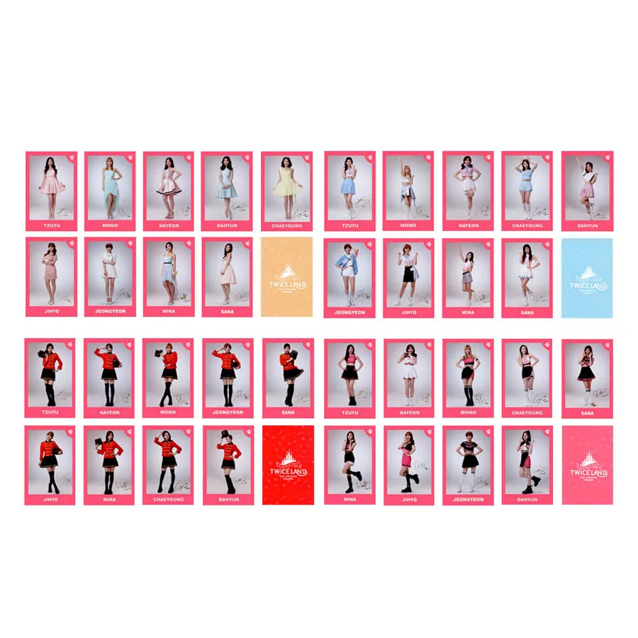 

Youpop KPOP Twice LAND THE OPENING TZUYU MINA MOMO SANA Album Photo Card K-POP Self Made Paper Cards Autograph Photocard XK463