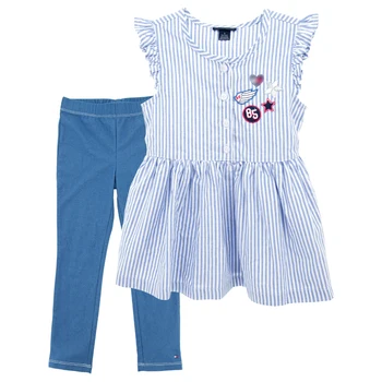 

Kavkas New Baby Girl Dress Sets Summer Kids Girls Floral Pants Dress Suit Vestidos Blue Florall Printes Child Girl Clothes Sets