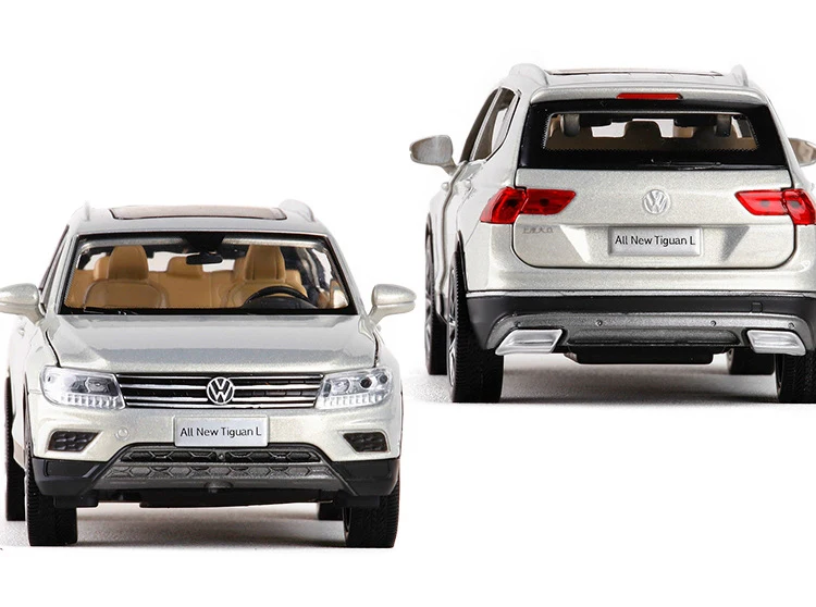 Новинка 1/32 VW Volkswagen Tiguan литая под давлением металлическая модель внедорожника из сплава для детей, коллекция рождественских подарков, оригинальная коробка