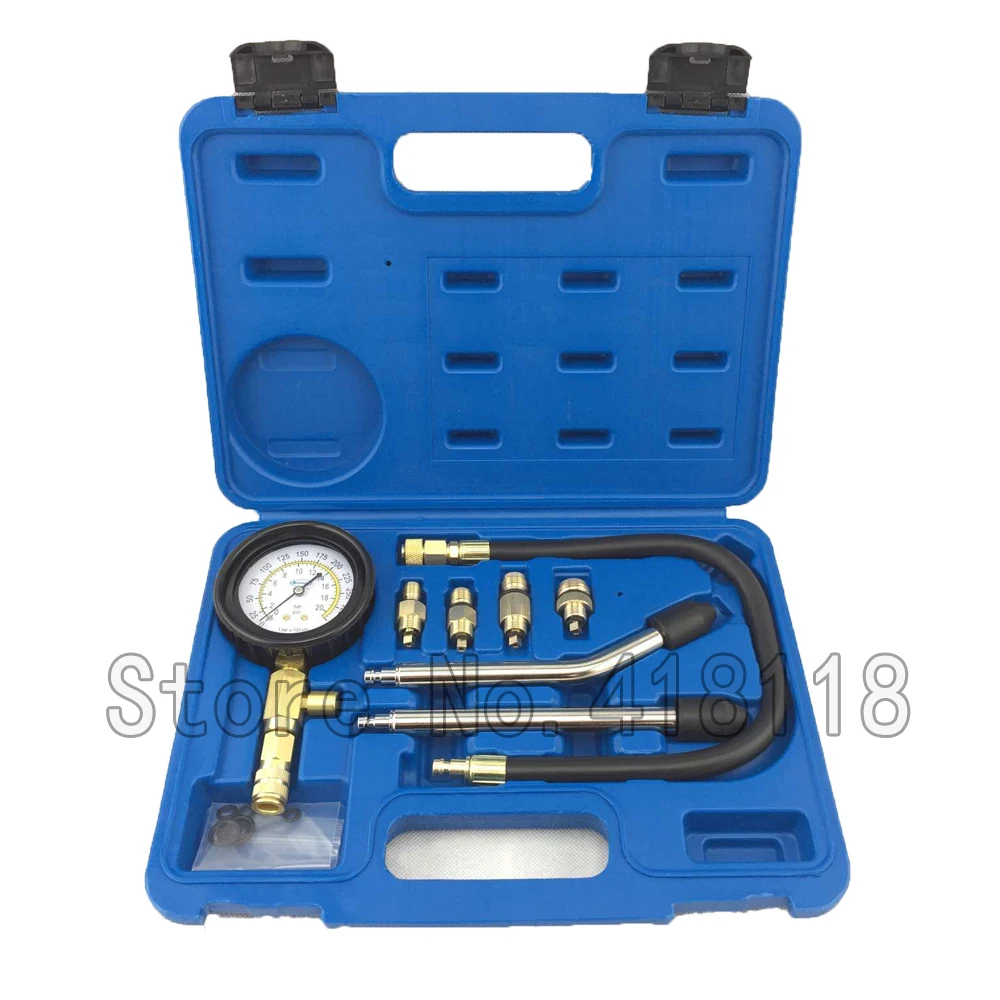 NEW Professional Engine Cylinder Compression Tester Kit with copper