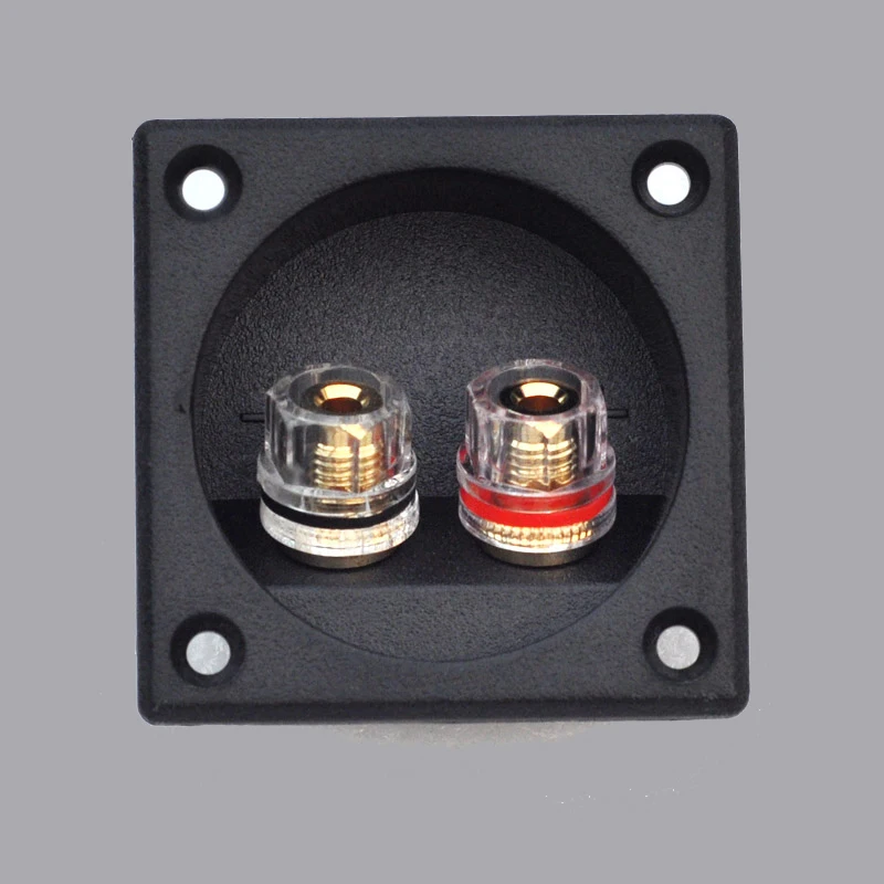 2pcs Two Speaker Junction Box Audio Connector Crystal Column Speaker