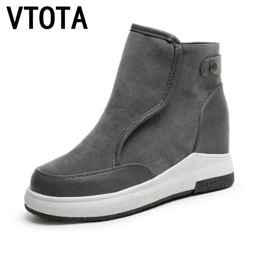 

VTOTA Boots Women Autumn Wedges Shoes Spring zapatillas mujer Platform Casual Shoes Woman Botas Ankle Boots For Women E52