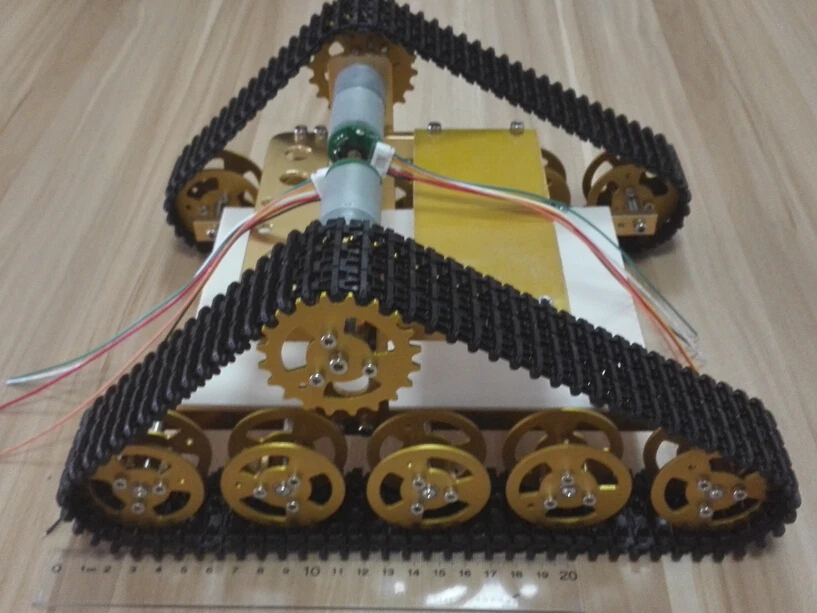 T150 Wali metal tank chassis crawler smart car cross country obstacle avoidance robot crawler robot toy