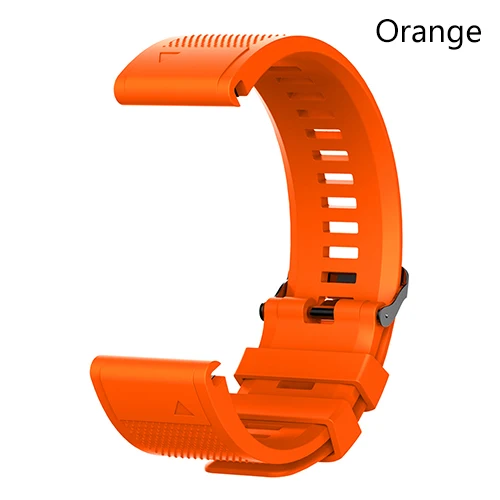 ECSEM watch band для Garmin Fenix 5S/fenix 5S plus браслет силиконовый ремешок quickfit band 20 мм - Цвет: Orange