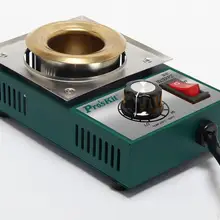 Бессвинцовый Регулируемый температурный титановый припой горшок пайка расплавленный Баптист оловянные печи 38*35 мм 150 Вт 220 В