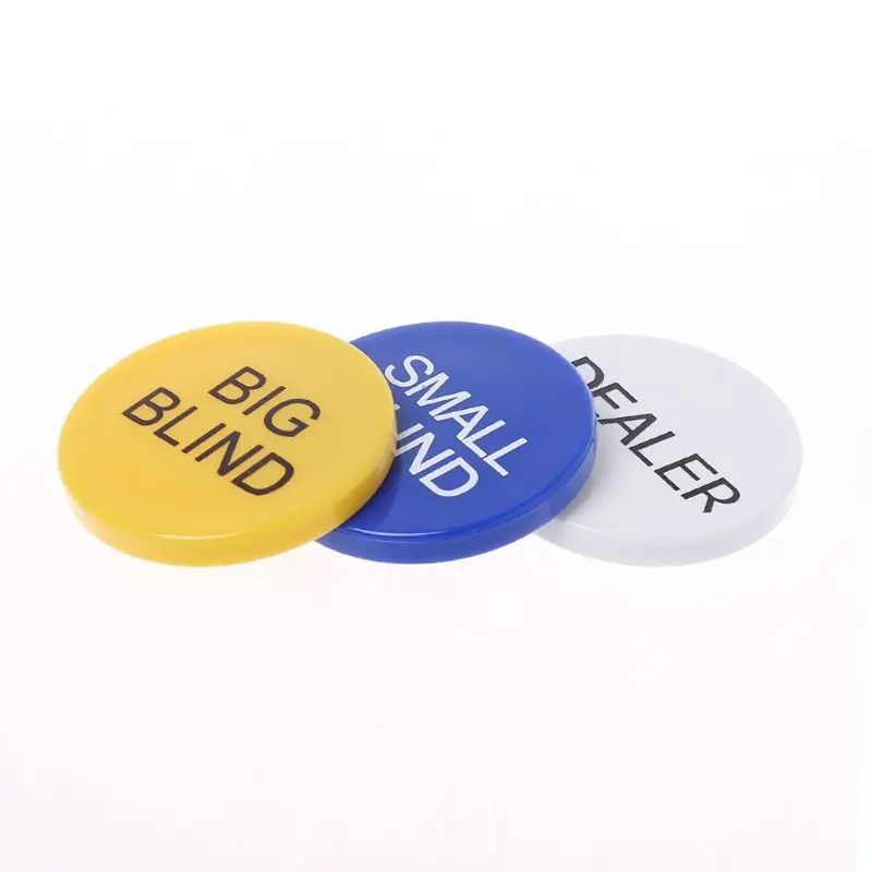 

Texas Hold'em Big Blind Small Blind Dealer Party Casino Poker Card Game Props