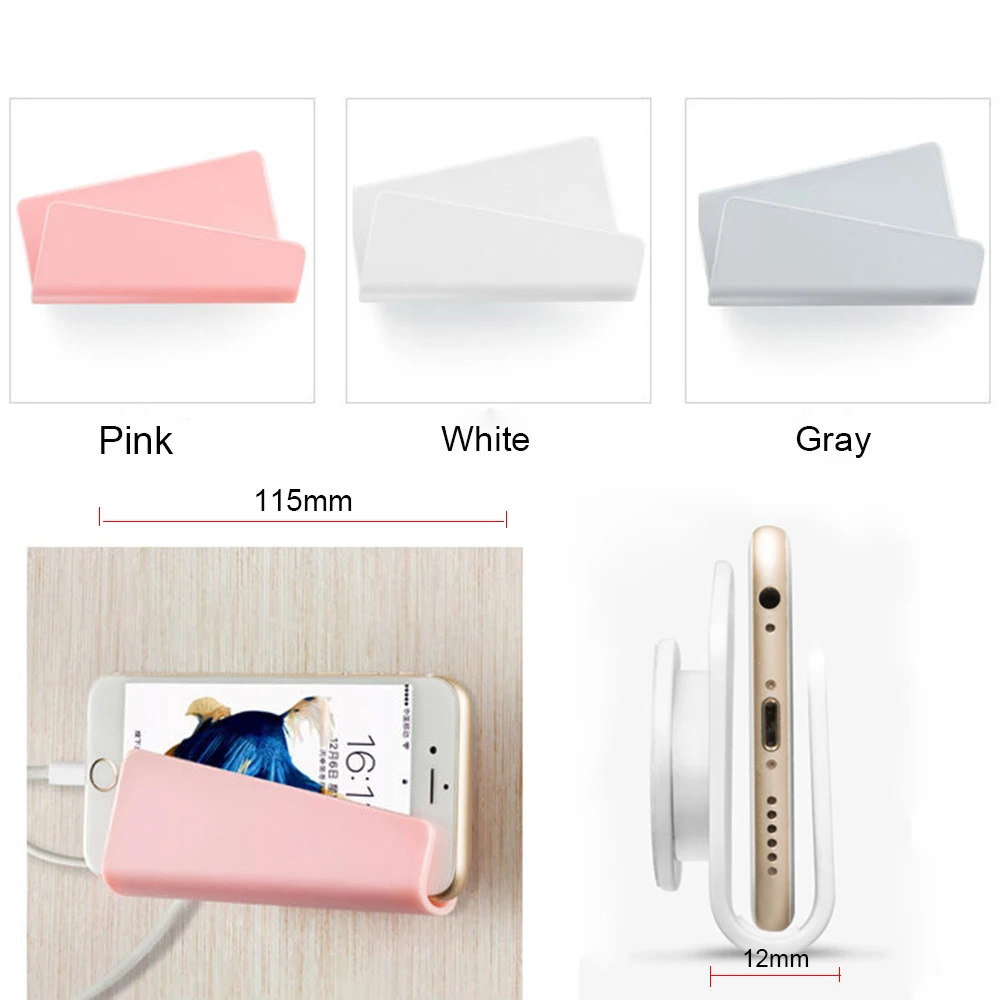 Wall-Mount-Mobile-Phone-Holder-with-Adhesive-Strips-Charging-Charger-Holder-Stand-For-iPhone-XR-XS(2)