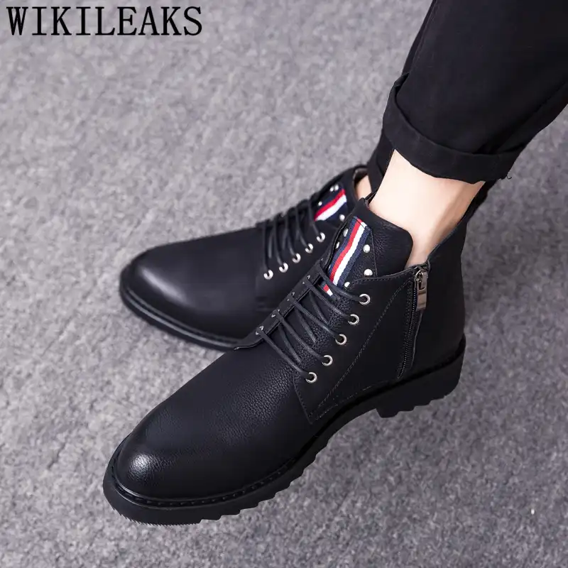 zapatos de vestir para hombre tipo bota