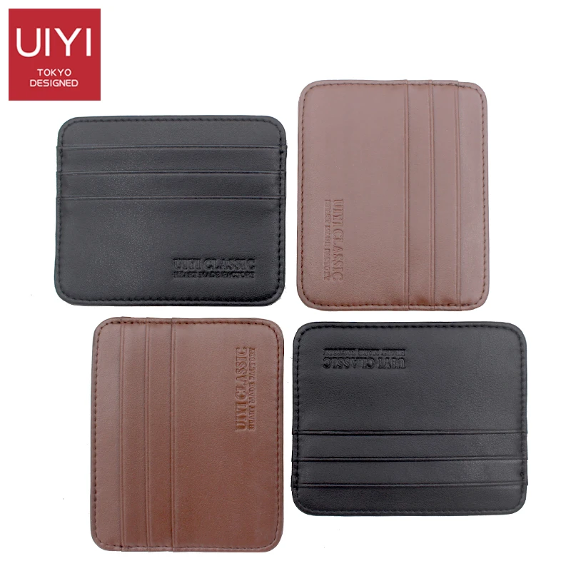

UIYI Men's PVC Carrying Card Case Mini Wallet Business Card Holder Bank cardholder pickup Multi-card-bit pack bag ID Pocket