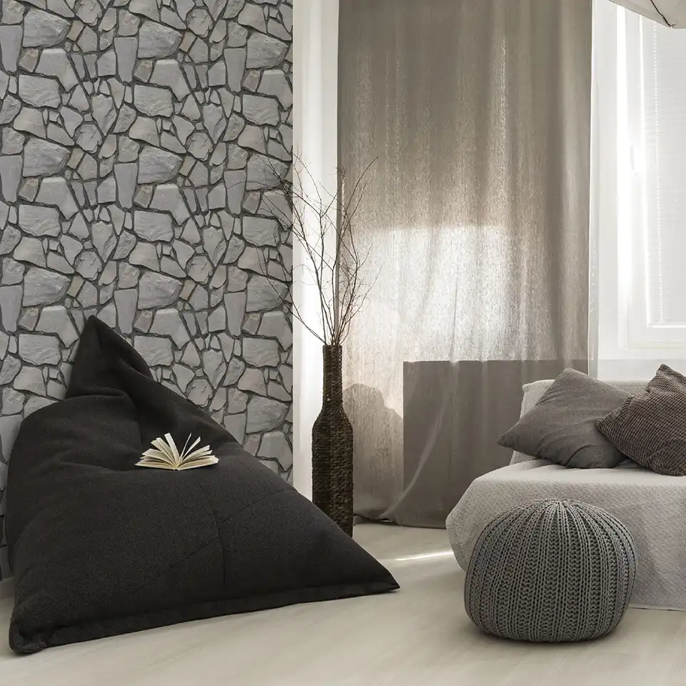 Panel de pared 3D papel tapiz autoadhesivo para sala de estar TV Fondo